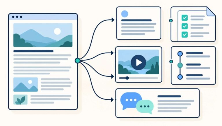 How to Turn One Blog Article into Five Useful Social Media Posts